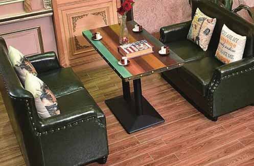 BỘ BÀN GHẾ SOFA CAFE MÀU XANH RÊU HOY TM152